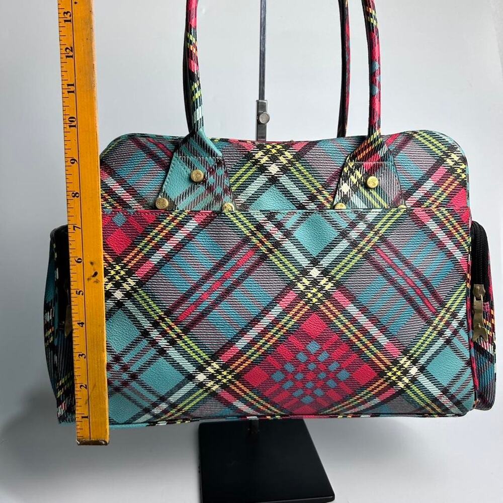 Vivienne Westwood Tartan Bowling Style Handbag - Picture 8 of 8